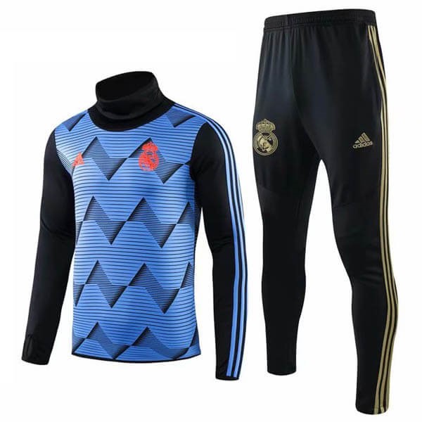 Survetement Football Real Madrid 2019-20 Bleu Noir Jaune